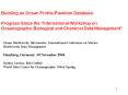 Building an Ocean Profile-Plankton Database:  Progress Since the "International Workshop on Oceanographic Biological and Chemical Data Management" PowerPoint PPT Presentation