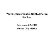 Youth Employment in North America Seminar