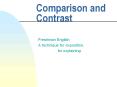 Comparison and Contrast PowerPoint PPT Presentation