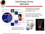 Dark Energy Survey Motivation