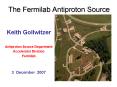 The Fermilab Antiproton Source PowerPoint PPT Presentation