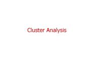 Cluster Analysis