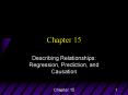 Describing Relationships: Regression, Prediction, and Causation PowerPoint PPT Presentation