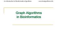 Graph Algorithms in Bioinformatics