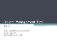 Project Management Tips
