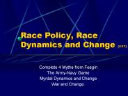 Race Policy, Race Dynamics and Change (3/17)