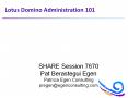 Lotus Domino Administration 101 PowerPoint PPT Presentation