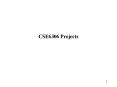 CSE6306 Projects PowerPoint PPT Presentation