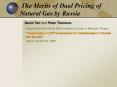 The Merits of Dual Pricing of Natural Gas by Russia PowerPoint PPT Presentation