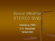 Space Weather STEREO SWG