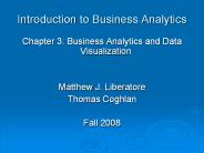 Introduction to Business Analytics