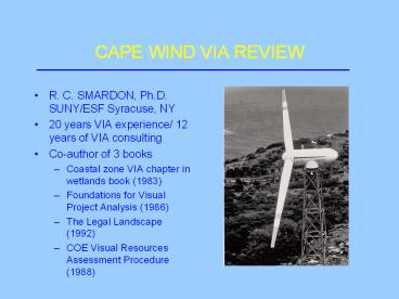 CAPE WIND VIA REVIEW