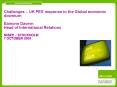 Challenges UK PES response to the Global economic downturn Eamonn Davern Head of International Relat PowerPoint PPT Presentation