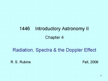 1446 Introductory Astronomy II