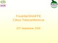 Freshfel/SHAFFE Citrus Teleconference PowerPoint PPT Presentation