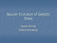 Secular Evolution of Galactic Disks