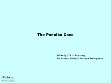 Written by J' Scott Armstrong