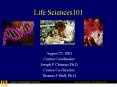 Life Sciences101 PowerPoint PPT Presentation