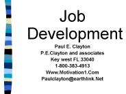 Job Development