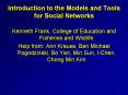 Introduction to the Models and Tools for Social Networks PowerPoint PPT Presentation