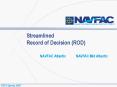 Streamlined Record of Decision ROD PowerPoint PPT Presentation