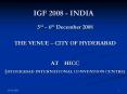 IGF 2008 INDIA PowerPoint PPT Presentation