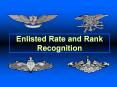 Enlisted Rate and Rank Recognition PowerPoint PPT Presentation