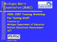 Michigan Merit Examination (MME)