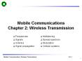 Mobile Communications Chapter 2: Wireless Transmission PowerPoint PPT Presentation