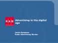 Advertising in the digital age PowerPoint PPT Presentation