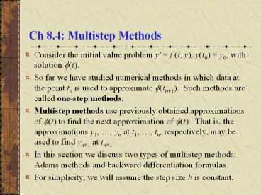 Ch%208.4:%20Multistep%20Methods