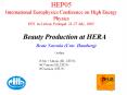 Beauty Production at HERA PowerPoint PPT Presentation