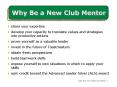 Why Be a New Club Mentor PowerPoint PPT Presentation