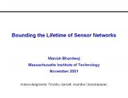Bounding the Lifetime of Sensor Networks
