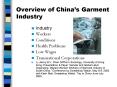 Overview of Chinas Garment Industry PowerPoint PPT Presentation