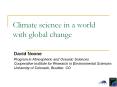 Climate science in a world with global change PowerPoint PPT Presentation