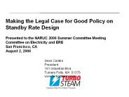 Creating Value from Steam Pressure