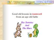 Good old lessons in teamwork