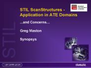 STIL ScanStructures Application in ATE Domains PowerPoint PPT Presentation