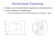 Hierarchical Clustering