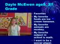 Dayle McEwen age9, 3rd Grade PowerPoint PPT Presentation
