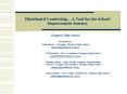 Distributed Leadership PowerPoint PPT Presentation