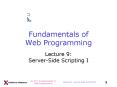 Fundamentals of Web Programming PowerPoint PPT Presentation