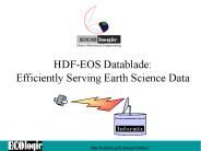 HDFEOS DataBlade
