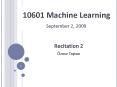 10601 Machine Learning PowerPoint PPT Presentation