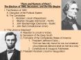 Wars and Rumors of Wars: The Election of 1860, Secession, and the War Begins I' The Election of 1860 PowerPoint PPT Presentation