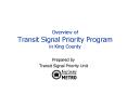 Overview of Transit Signal Priority Program in King County PowerPoint PPT Presentation