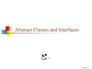 Abstract Classes and Interfaces
