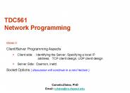TDC561 Network Programming