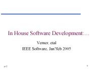 In House Software Development: